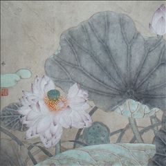 遥似西施上素妆