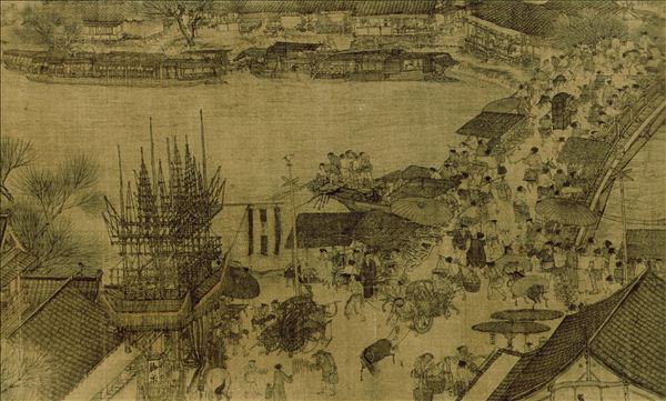 318,国画,国画人物,张择端,风俗画,《清明上河图》