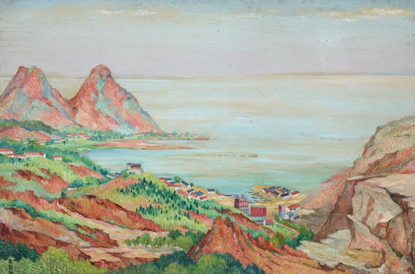 318,318艺术,周碧初,油画,油画风景,《无锡西山矿区》