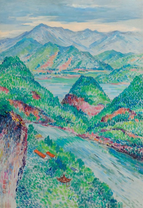 318,318艺术,周碧初,油画,油画风景,《武夷山色》