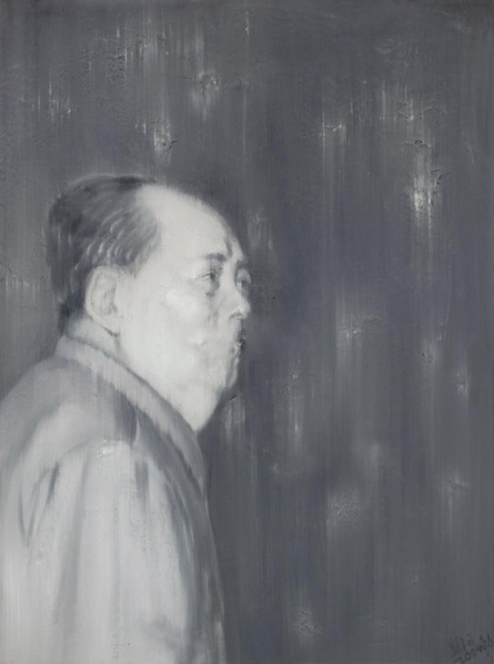 318,318艺术,尹朝阳,油画,《暮（毛泽东）》