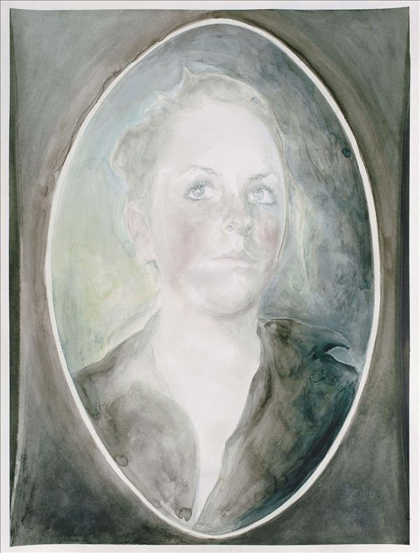 318,318艺术,毛焰,油画,油画人物,《Lona White》