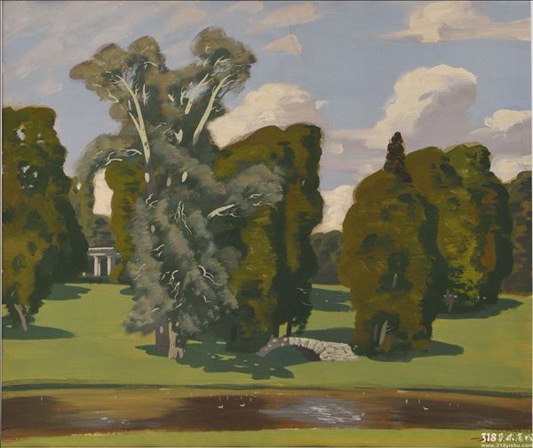 318,318艺术,油画,油画风景,《巴甫洛夫斯克夏季》