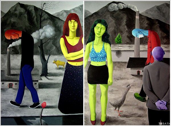 318,318艺术,刘德钊,油画,油画人物,《渐行渐远》,《千万不要错过》