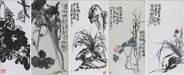 318,318艺术,向国华,国画,国画花鸟,《花鸟系列》