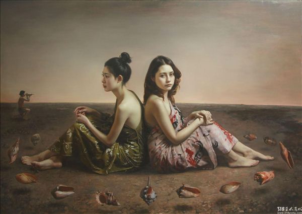 318,318艺术,王能俊,油画,油画人物,《我的太极》