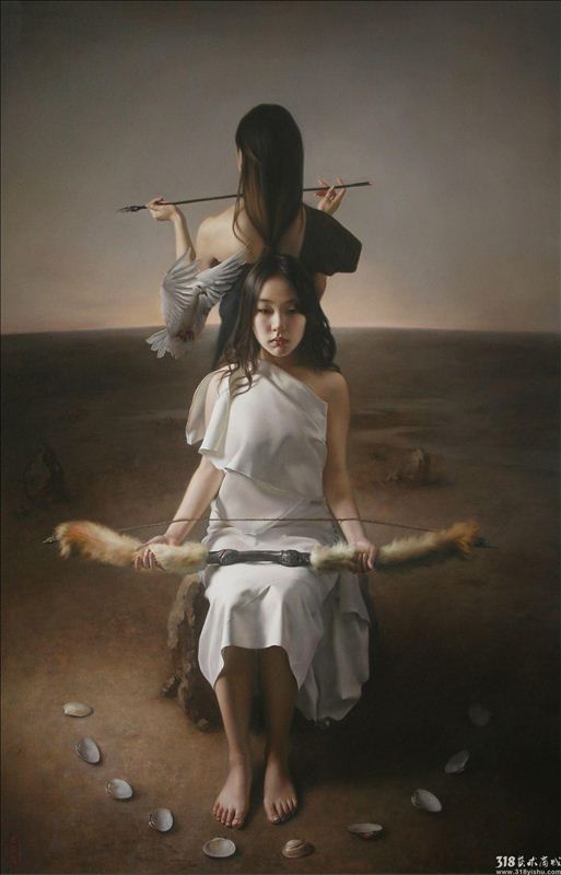 318,318艺术,王能俊,油画,油画人物,《庚寅预言》