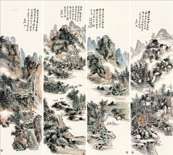 318,318艺术,黄宾虹,国画,国画山水,《山川卧游图》