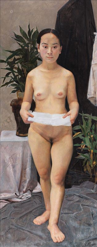 318,318艺术,忻东旺,油画,油画人物,《女人体》