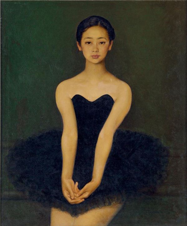 318,318艺术,油画,写实油画,杨飞云,《小演员》