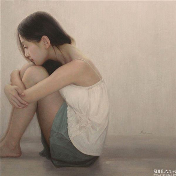 318,318艺术,李华琪,油画,油画人物,《囚》