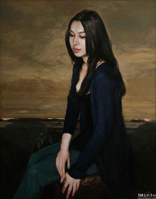 318,318艺术,张晓鹏,油画,油画人物,《心中的风景》