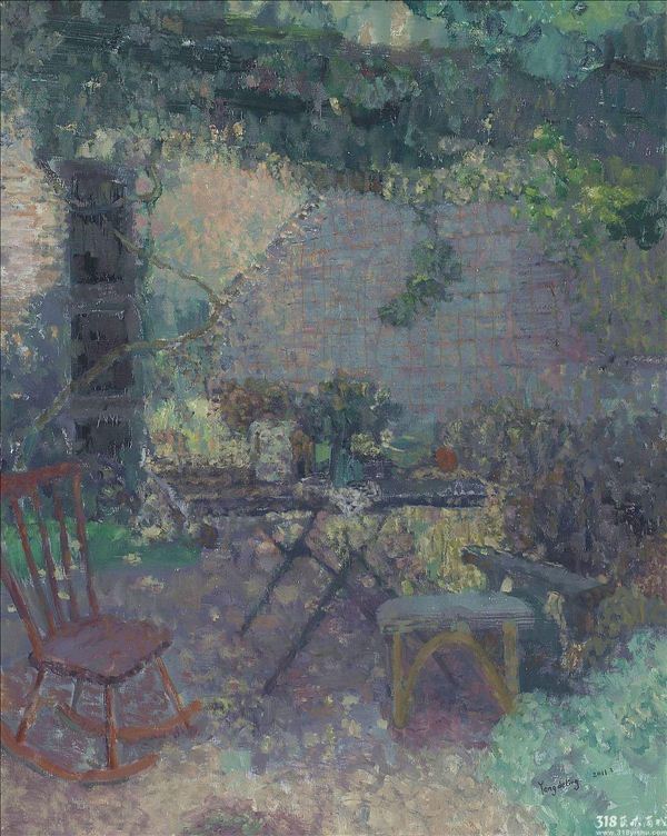 318,318艺术,艺术品交易网站,杨得聆,油画,《余温NO.6》