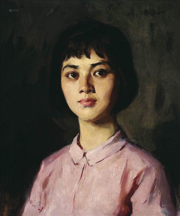 318,318艺术,靳尚谊,油画,油画人物,《女青年肖像》