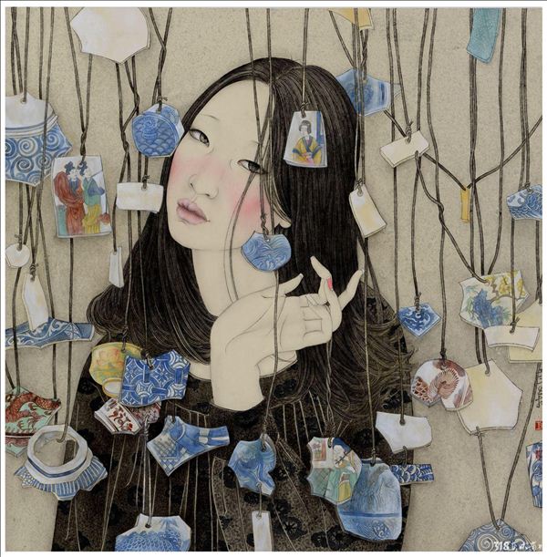 318,318艺术,艺术品交易网站,高飞,国画,《独角戏之六》