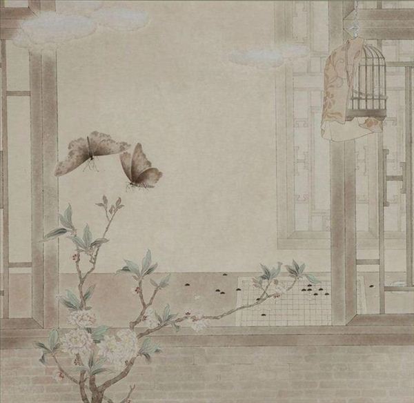 318,318艺术,艺术品交易网站,谢莹,国画,国画花鸟,《晴窗花系列》