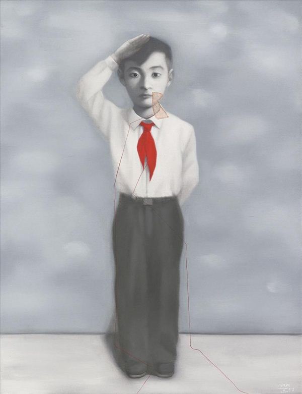 318,318艺术,艺术品网站,艺术品交易,张晓刚,油画,《血管系列：男孩同志》
