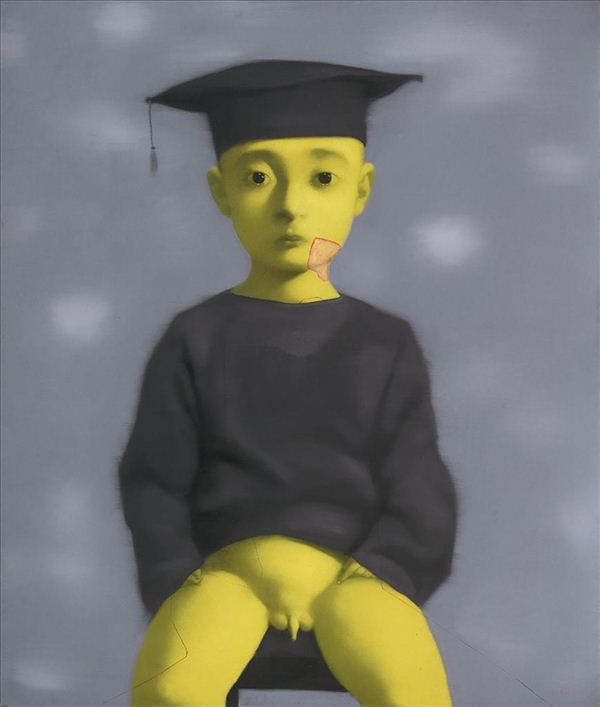 318,318艺术,艺术品网站,艺术品交易,张晓刚,油画,《小博士》