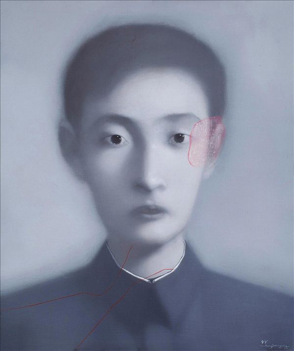 318,318艺术,艺术品网站,艺术品交易,张晓刚,油画,《新同志一号》