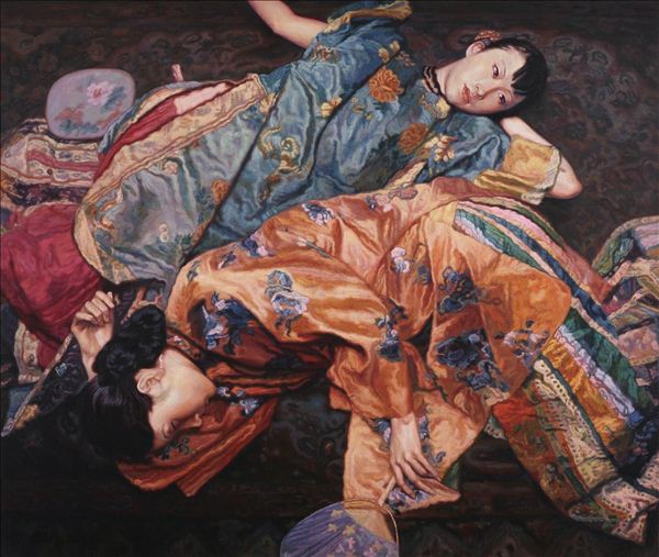 318,318艺术,艺术品网站,艺术品交易网站,陈逸飞,油画,《海上名媛》