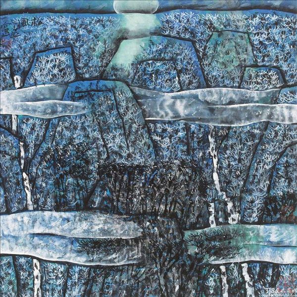 318,318艺术,艺术品交易网站,陈向迅,国画,《松风》