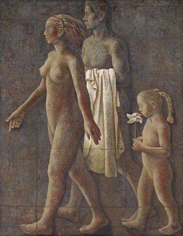 318,318艺术,艺术品交易网站,陈树中,油画,《野草滩物语之二十三》