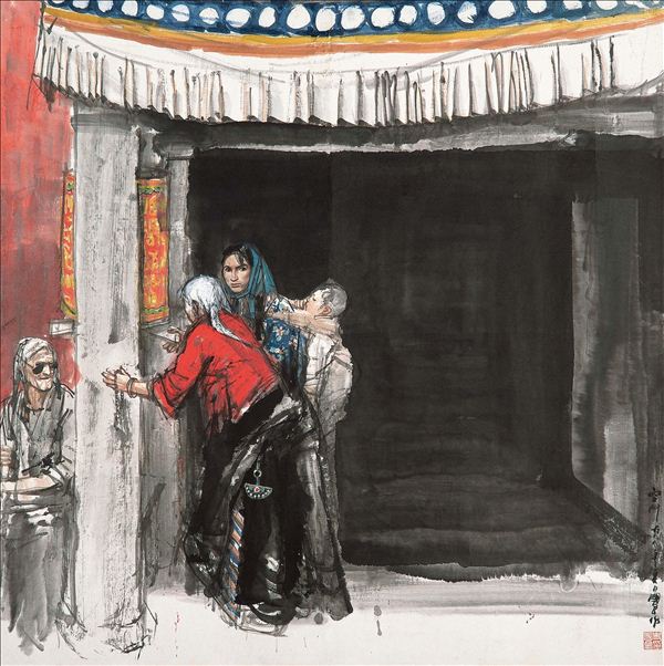 318,318艺术,艺术品网站,艺术收藏,艺术品交易网站,史国良,国画,《空门》