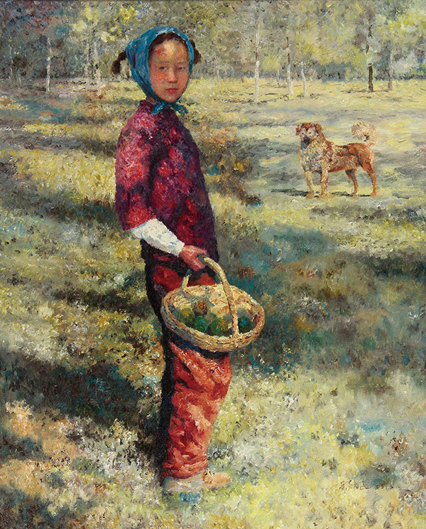 318,318艺术,艺术收藏,艺术品交易网站,孙为民,油画,《收获》