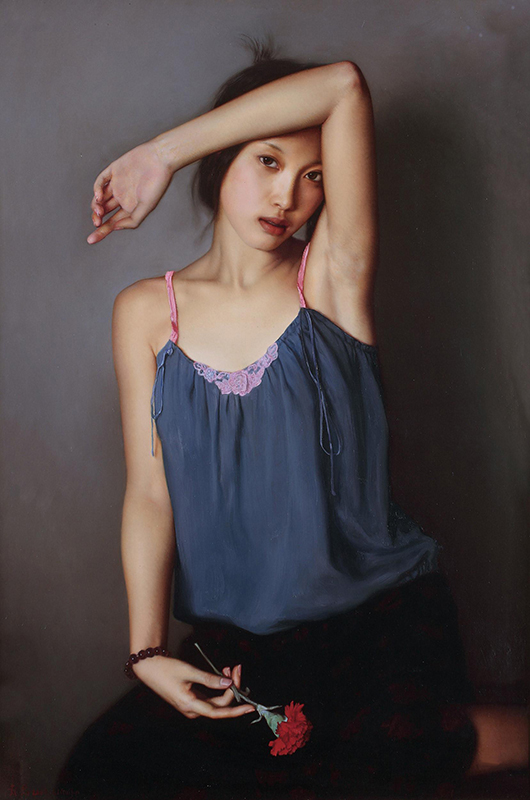 李贵君,油画,当代艺术,原创艺术,艺术收藏,318艺术,《熟悉的目光》