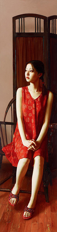 李贵君,油画,当代艺术,原创艺术,艺术收藏,318艺术,《女肖像NO.2》