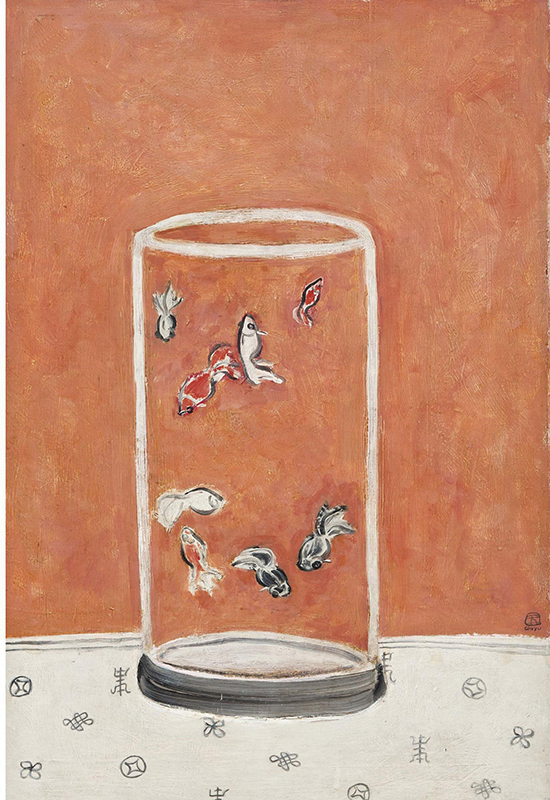 常玉,原创艺术,艺术收藏,现代艺术,油画,318艺术,《八尾金鱼》