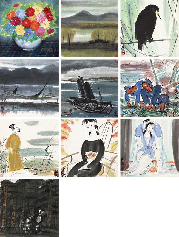 林风眠,原创艺术,油画,当代艺术,艺术品收藏,318艺术,《赠傅雷<彩笔清韵图>》