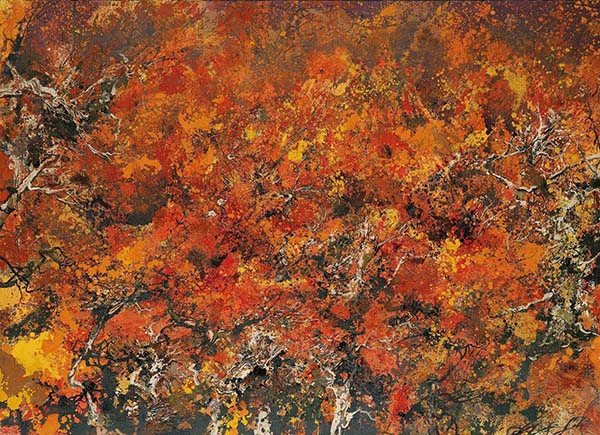 油画,国画,当代艺术,原创艺术,318,318艺术,洪凌,《乱纷秋色》