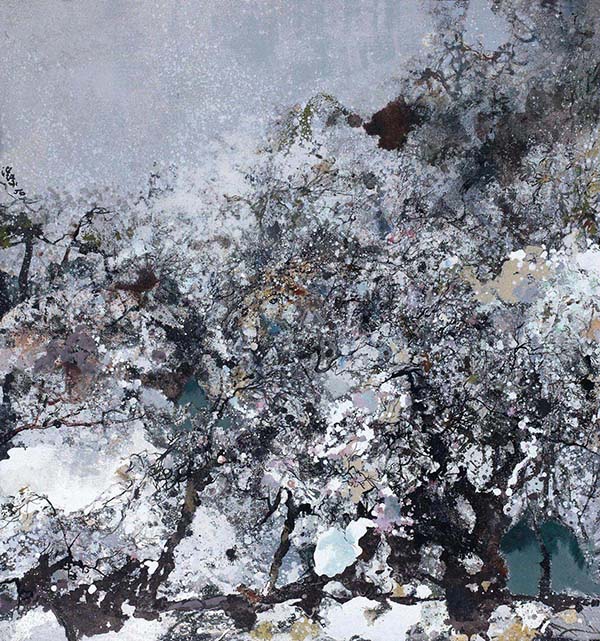 油画,国画,当代艺术,原创艺术,318,318艺术,洪凌,《雪静山空》