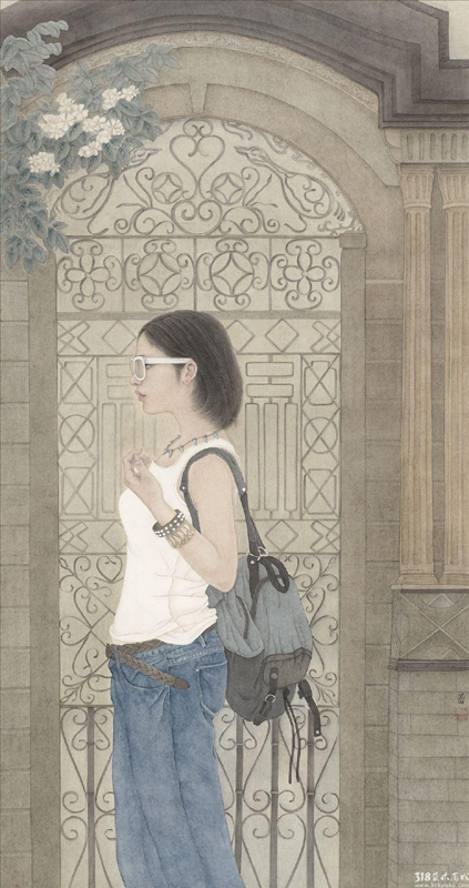 318,318艺术,艺术品网站,艺术品交易,徐小蕾,国画,国画人物,《与青春有关的日子》