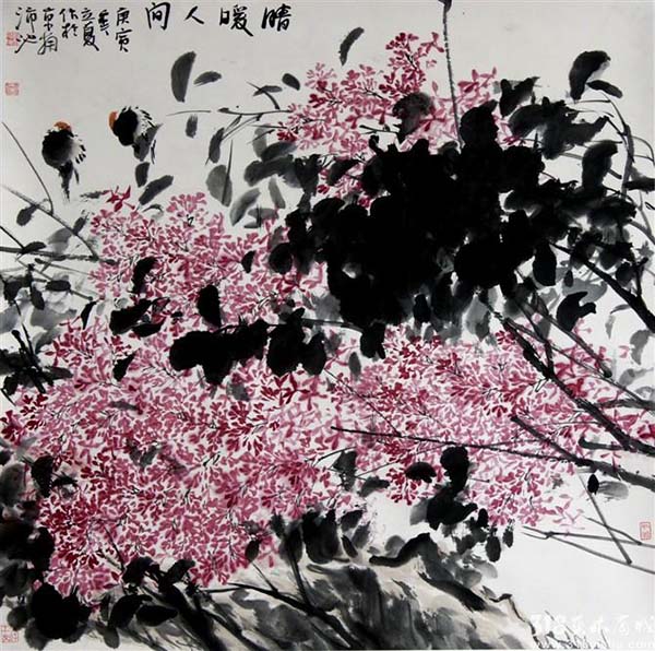 318艺术,艺术品交易,韩沛池,国画,国画花鸟,《晴暖人间》