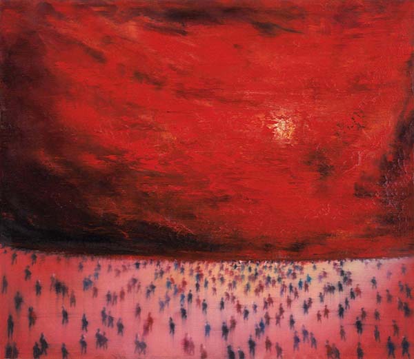 尹朝阳,油画,当代艺术,原创艺术,艺术收藏,318,318艺术,《红色人群》
