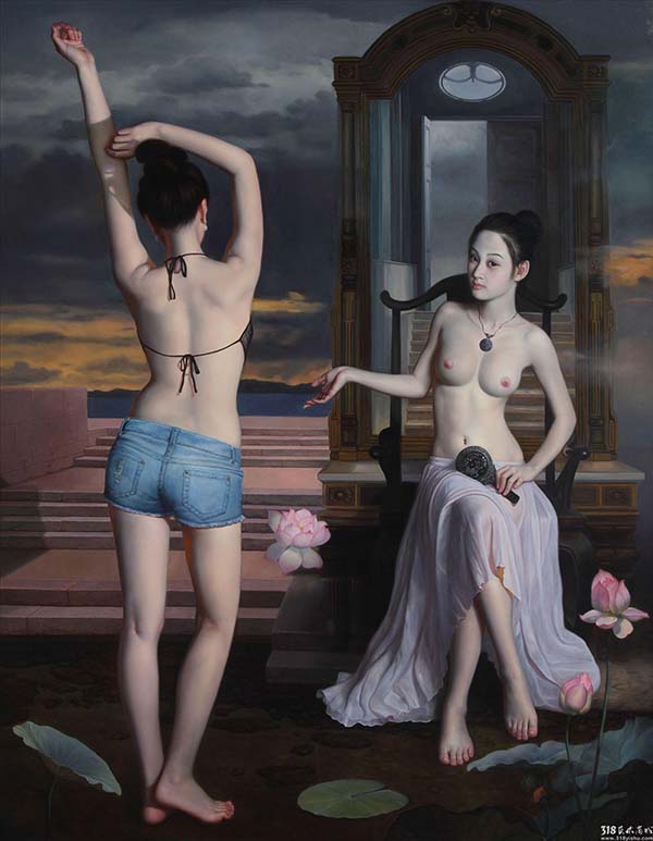 318,318艺术,艺术品网站,艺术品交易,油画,刘延明,《美丽传说》