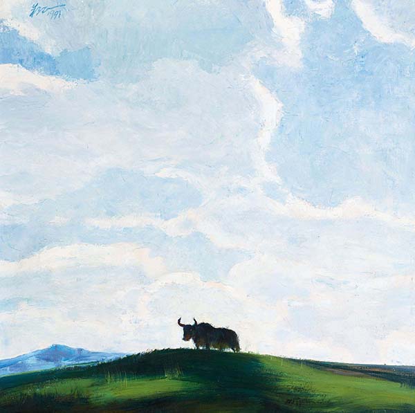 油画,当代艺术,艺术收藏,318,318艺术商城,朱乃正,《西风·高原魂》