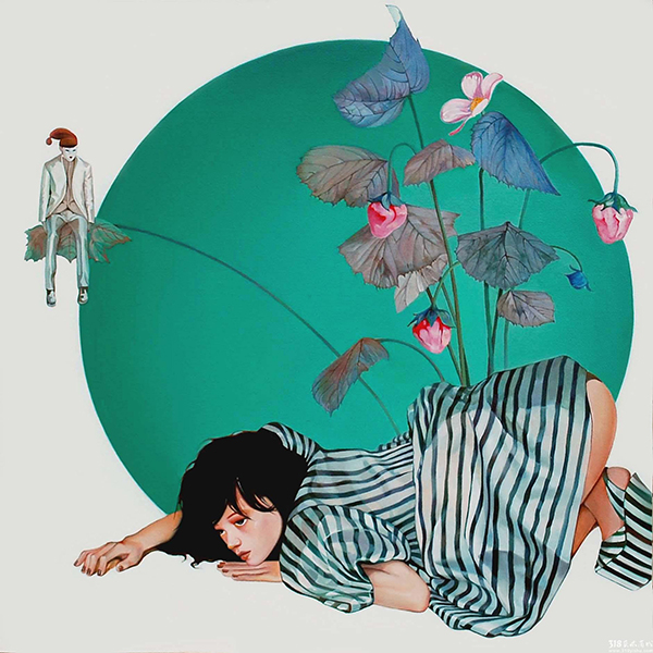 318,318艺术,原创艺术,当代艺术,艺术商城,油画,刘骐铭,《花祭No.1》