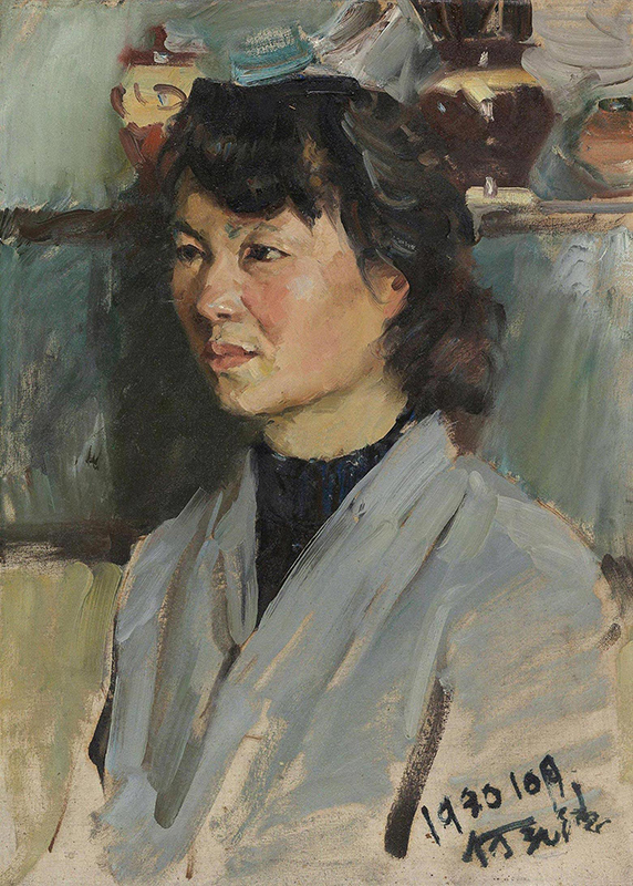 318,318艺术,艺术品网站,艺术收藏,艺术品交易网站,油画,何孔德,《少女》