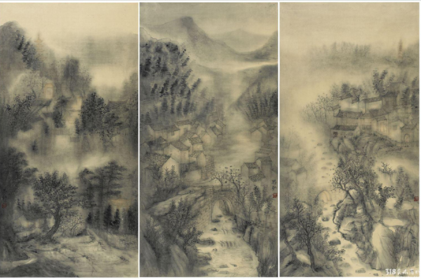 318,318艺术,原创艺术,艺术品交易网站,师界弘,油画,《禅·境系列》
