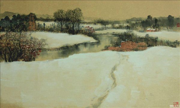 318,318艺术,艺术品交易网站,阚传好,国画,国画山水,《雪景一》