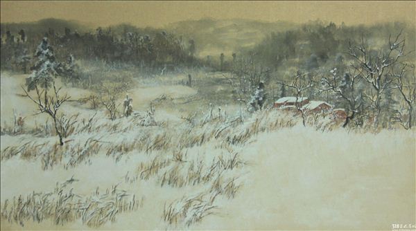 318,318艺术,艺术品交易网站,阚传好,国画,国画山水,《雪景四》