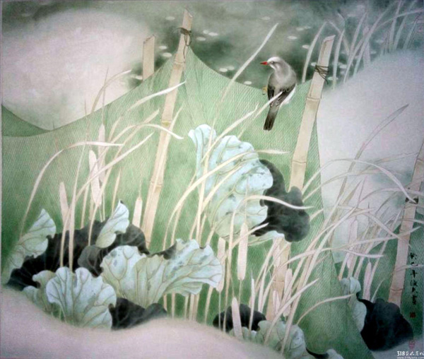 318,318艺术,艺术品网站,艺术品交易,余最,国画,国画花鸟,《迷魂阵之迷雾一》