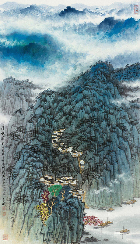 318,318艺术,当代艺术,原创艺术,艺术收藏,国画,宋玉明,《居山图》