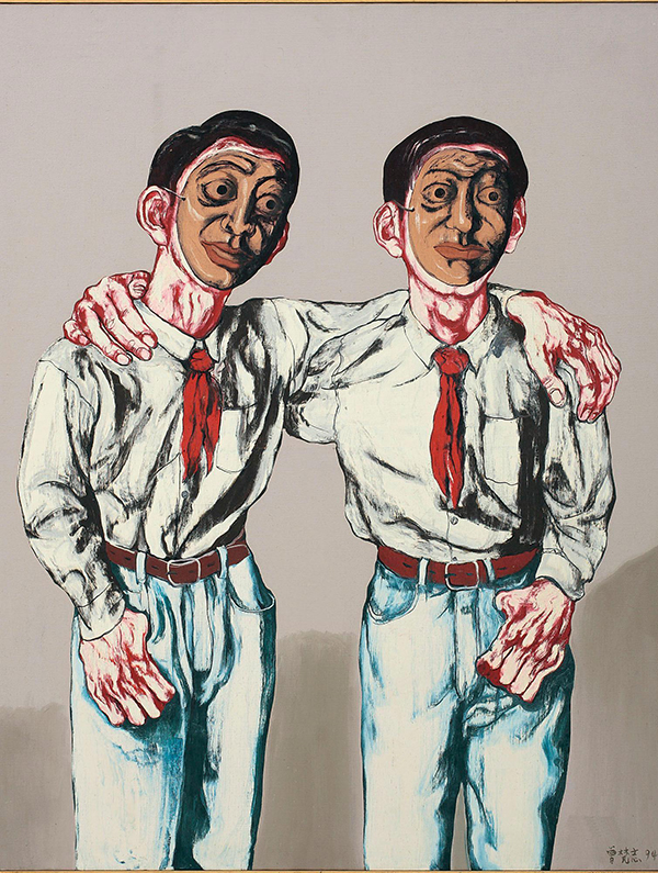 曾梵志,318,318艺术,艺术品网站,艺术品交易网站,油画,《面具系列5号》