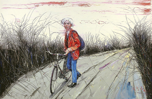 曾梵志,318,318艺术,艺术品网站,艺术品交易网站,油画,《安迪·沃荷不远万里来到中国》